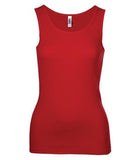 BELLA+CANVAS Baby Rib Ladies’ Tank Red