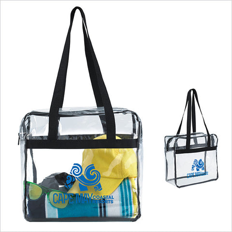 Clear Zippered Tote