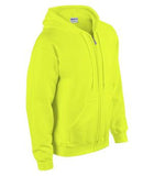 Gildan Heavy Blend Full Zip Hooded Sweatshirt Safety Green
