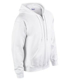 Gildan Heavy Blend Full Zip Hooded Sweatshirt White