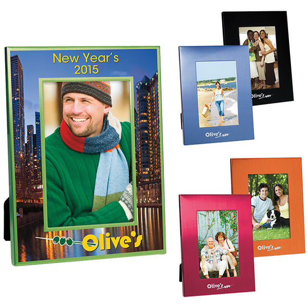 4" x 6" Colorful Brushed Aluminum Frame