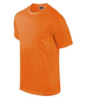 Gildan Ultra Cotton Pocketed T-Shirt Safety Orange