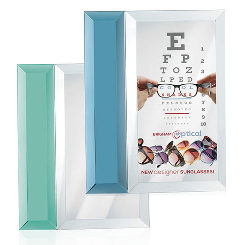 Colour Accent Mirrored Plaque