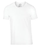 Fruit of the Loom Heavy Cotton HD V-Neck T-Shirt White