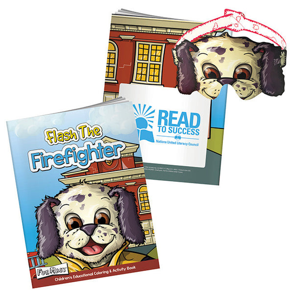 Colouring Book with Mask: Flash the Firefighter