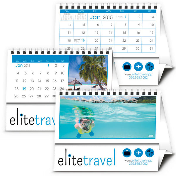 Custom 12- Month Desk Tent