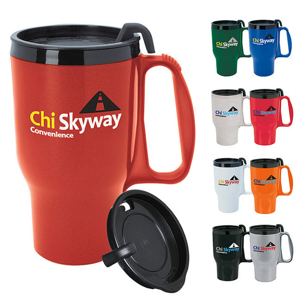 Budget Traveler Mug with Slider Lid - 16 oz.