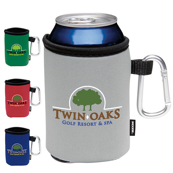 Collapsible KOOZIE Can Kooler with Carabiner