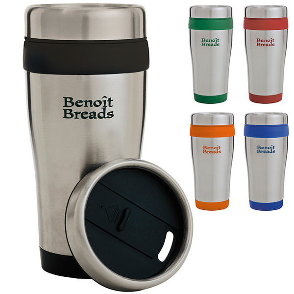 Color Band Travel Tumbler - 14 oz.