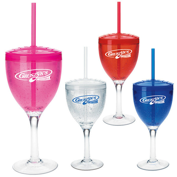 Cool Gear Wine Glass with Lid - 12 oz.