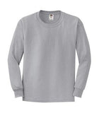 Fruit of the Loom Heavy Cotton HD Long-Sleeve Youth  T-Shirt Athletic Heather