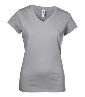 BELLA+CANVAS Short Sleeve V-Neck Jersey Ladies' Tee Black