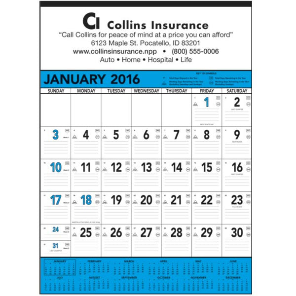 Blue & Black Contractor's Memo (13-sheet)