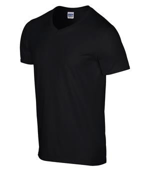 Gildan Softstyle V-Neck T-Shirt Black