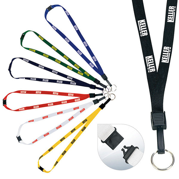 1/2-Inch Breakaway Lanyard with Key Ring
