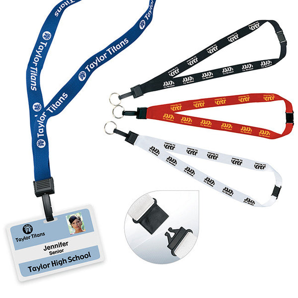 3/4-Inch Breakaway Lanyard with Key Ring