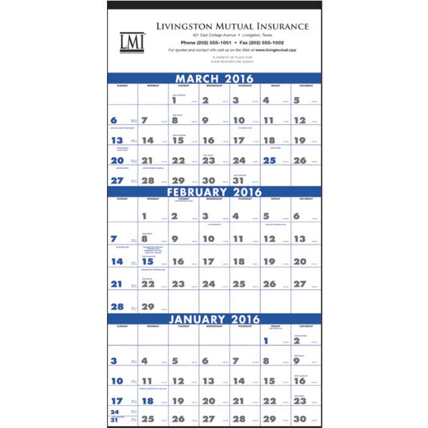 3-Month Planner (4-Sheet)