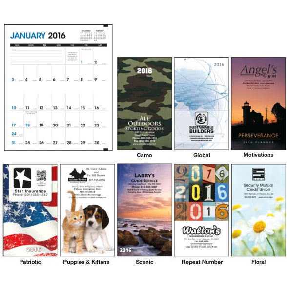 Colorful Impressions Monthly Pocket Planner