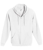Fruit of the Loom SuperCotton Full Zip Hooded Sweatshirt White