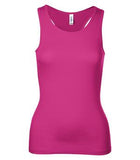 BELLA+CANVAS Sheer Rib Racerback Ladies' Tank Berry