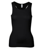 BELLA+CANVAS Sheer Rib Racerback Ladies' Tank Black