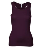 BELLA+CANVAS Sheer Rib Racerback Ladies' Tank Plum