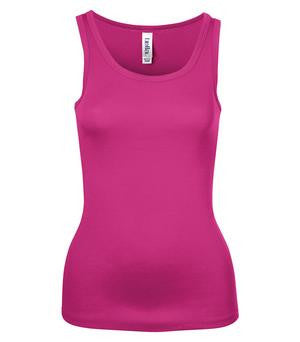 BELLA+CANVAS Sheer Rib Ladies' Tank Berry