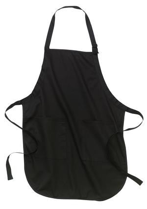 ATC Full Length Apron with Pockets Black