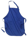 ATC Full Length Apron with Pockets Royal