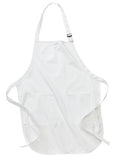 ATC Full Length Apron with Pockets White