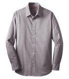 Coal Harbour Mini Stripe Woven Shirt Aubergine