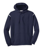 ATC PTech Fleece VarCITY Hooded Sweatshirt Navy/White
