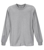Fruit of the Loom Lofteez HD Long Sleeve T-Shirt Athletic Heather