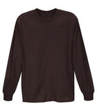 Fruit of the Loom Lofteez HD Long Sleeve T-Shirt Chocolate