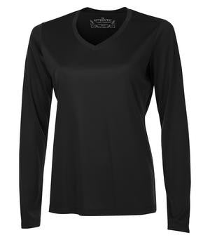 ATC Pro Team Long Sleeve Ladies? V-Neck Tee Black