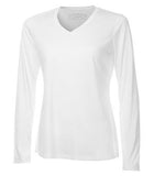 ATC Pro Team Long Sleeve Ladies? V-Neck Tee White
