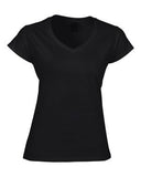 Fruit of the Loom Heavy Cotton HD Ladies' V-Neck T-Shirt Black