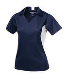 Coal Harbour Snag Resistant Colour Block Ladies' Sport Shirt Navy/White