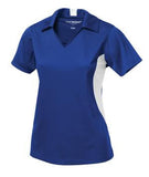 Coal Harbour Snag Resistant Colour Block Ladies' Sport Shirt Royal/White