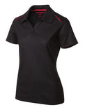 Coal Harbour Snag Resistant Contrast Inset Ladies' Sport Shirt Black/Red