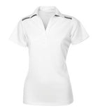 Coal Harbour Everyday Colour Block Ladies' Sport Shirt White/Steel Grey