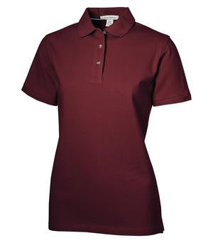 Coal Harbour Classic Pique Ladies' Sport Shirt Burgundy