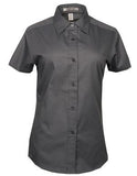 Coal Harbour Easy Care Short Sleeve Ladies' Shirt Coal Grey