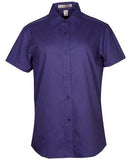 Coal Harbour Easy Care Short Sleeve Ladies' Shirt Mediterranean Blue