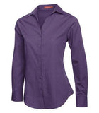 Coal Harbour Textured Ladies' Woven Shirt Grape Harvest