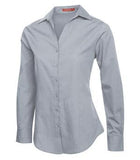 Coal Harbour Textured Ladies' Woven Shirt Navy Frost