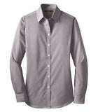 Coal Harbour Mini Stripe Ladies' Woven Shirt Aubergine