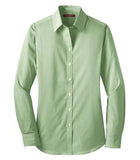 Coal Harbour Mini Stripe Ladies' Woven Shirt Wintergreen