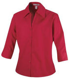 Coal Harbour Easy Care 3/4 Sleeve Ladies' Shirt Red