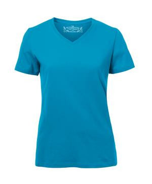 ATC Active Cotton Ladies' V-Neck Authentic Blue